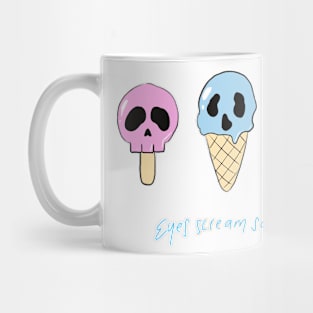 Scary ice cream: eyes scream squad Mug